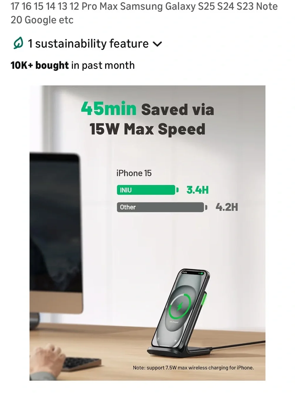 Amazon wireless charger stand